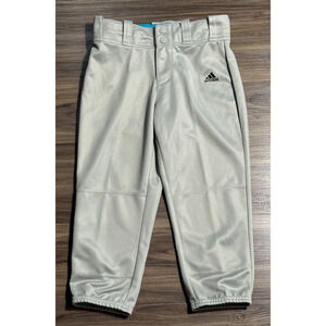 Adidas Baseball Pants Gray Boys - Size M